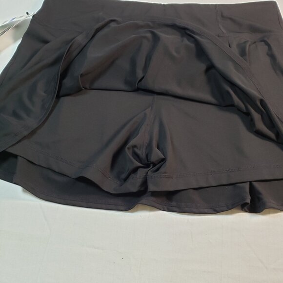 IDEOLOGY SKORT BLACK XL WOMENS ATHLETIC FLEX RAPID DRI FLAT SEAMS - Picture 3 of 10